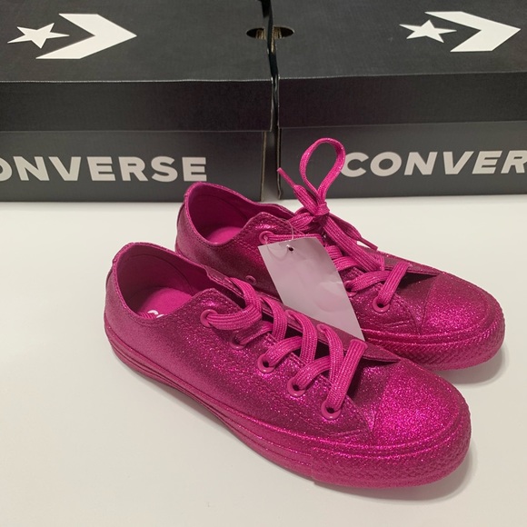 converse all star lo glitter sneaker